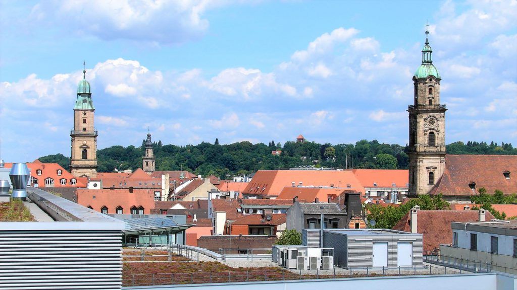 a view in Erlangen